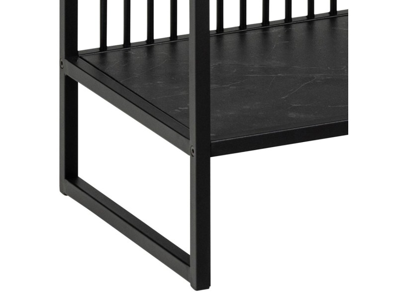 Regał Strington niski czarny - ACTONA